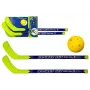 LEAN TOYS Floorball-Set mit 2 Hockeyschlägern und Ball, 82 cm, Rot/Blau, für Kinder ab 6 Jahren