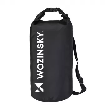 Wozinsky WWK-10 Wasserdichter Trockenbeutel für Kajak und SUP, 10 L, Schwarz