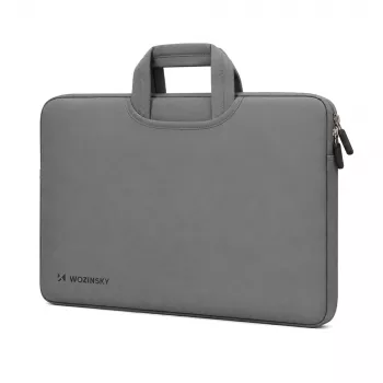 Wozinsky WNT-15G 15,6 Zoll Neopren-Laptop-Hülle mit verstecktem Griff - Grau