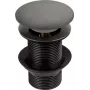 DEANTE Automatischer Druckknopf-Spülenstöpsel für Granitspülen, Edelstahl, 90 mm