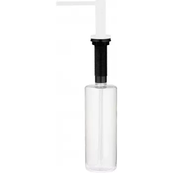 DEANTE Spülmittelspender mit Schwammhalter, 350 ml, Schwarz