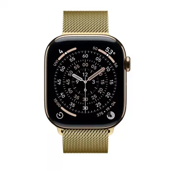 Crong Milano Steel Edelstahlband für Apple Watch 38/40/41/42 mm Gold