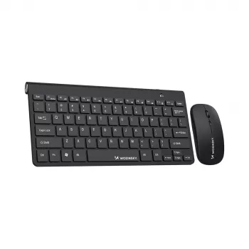 WOZINSKY Drahtloses Tastatur- und Maus-Set 2,4 GHz - Schwarz