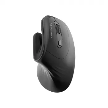 WOZINSKY WWM-1076 Ergonomische vertikale kabellose Maus, 3600 DPI, Schwarz