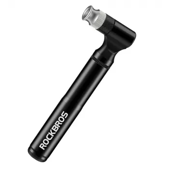 ROCKBROS JG-PB-11 Fahrrad-Reparaturset mit 120-PSI-Minipumpe, 16-in-1-Multitool, klebefreien Flicken, Reifenhebern, Aufbewahrungstasche - Schwarz