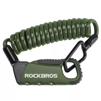 ROCKBROS RBK6N 4-stelliges Kombinations-Fahrradkabelschloss - Schwarz, 120cm x 12mm