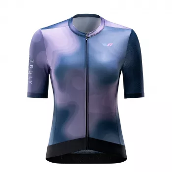 Rockbros Damen TVI Radtrikot Kurzarm Navy Blau Größe L