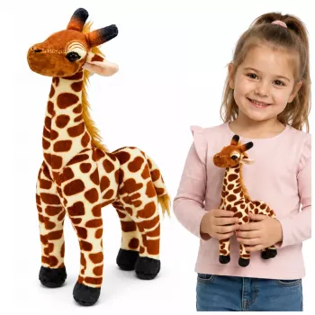 LEAN TOYS Plüsch-Giraffe Kuscheltier 30 cm
