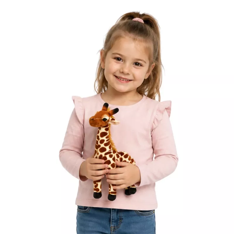 LEAN TOYS Plüsch-Giraffe Kuscheltier 30 cm