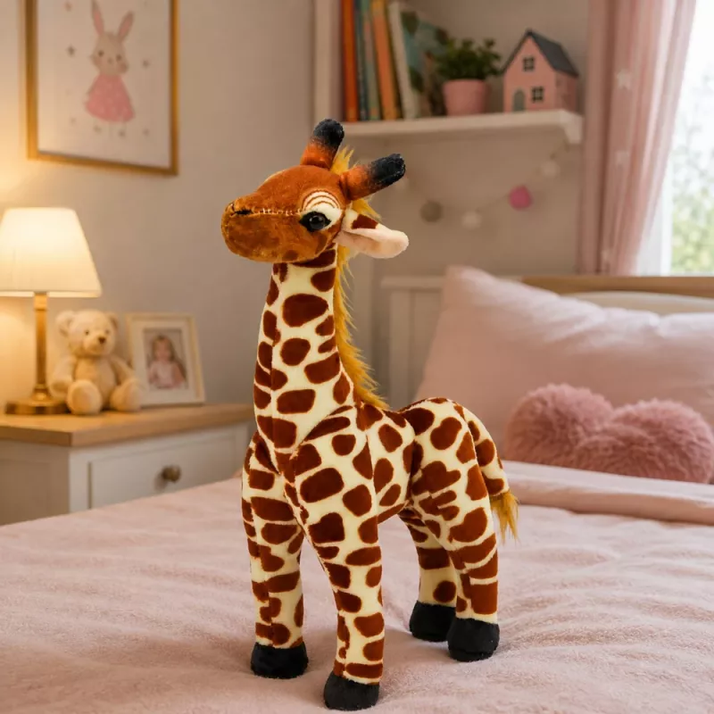 LEAN TOYS Plüsch-Giraffe Kuscheltier 30 cm