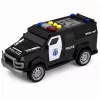 LEAN TOYS Polizeiauto Spezialfahrzeug Maßstab 1:32 Schwarz mit Licht und Sound