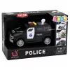 LEAN TOYS Polizeiauto Spezialfahrzeug Maßstab 1:32 Schwarz mit Licht und Sound