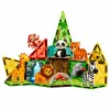 LEAN TOYS Magnetische Bausteine Wilde Tiere Dschungel ZOO 27 Teile