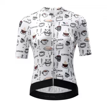 ROCKBROS Damen Radtrikot kurzarm 15110005003, Größe S, weiß