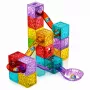 LEAN TOYS Magnetische Bausteine Würfel Kugelbahn Bunt 28 Stück