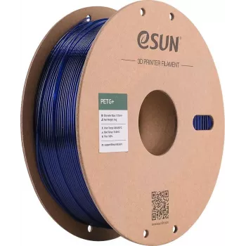 ESUN PETG+ 1,75 mm Transparent Blau 1 kg Papierspule
