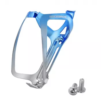 ROCKBROS RKL02 Aluminium-Flaschenhalter - Blau-Silber