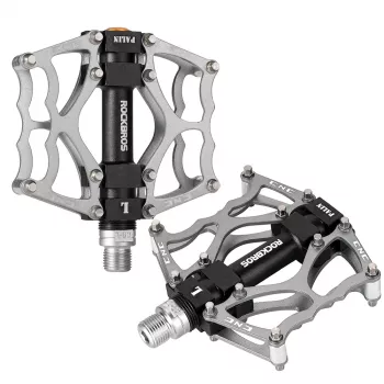 ROCKBROS JT201012LS Aluminium-Plattformpedale - Silber
