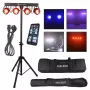 LIGHT4ME LED BAR COB PAR 4x30W RGB LED PAR-Scheinwerfer mit Stativ und Schutzhülle
