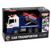 LEAN TOYS Lora Abschleppwagen mit Auto, Antrieb, Lichtern und Sounds Blau