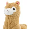 LEAN TOYS Plüsch-Alpaka-Lama Kuscheltier Stofftier weiches Fell Creme 38 cm