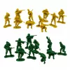 LEAN TOYS Militär-Set Soldaten Fahrzeuge Militärbasis Turm Figuren 46 Stück