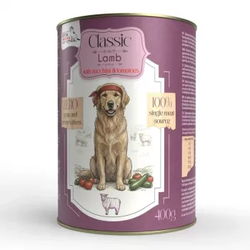 SYTA MICHA Classic Mono Lamm mit Zucchini Nassfutter für Hunde 400g