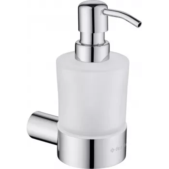 DEANTE ADR_0421 Wandmontierter manueller Seifenspender für Tork S1 Flüssigseifensystem, 1000 ml, weißes ABS-Kunststoff