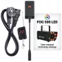 LIGHT4ME FOG 500 LED Nebelgenerator, 500 W, RGB-LED, 0,5 L Tank, Kabelfernbedienung