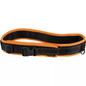 Fiskars 1003626 Functional Form Werkzeuggürtel mit Schnellverschluss, verstellbarer Bund bis 120 cm, strapazierfähiges wasserabweisendes Polyester, mehrere Taschen und Schlaufen, Schwarz/Orange