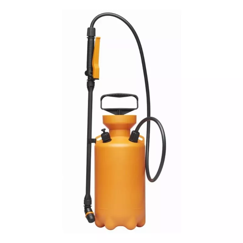 FISKARS Drucksprüher 5L Manueller Gartenpumpensprüher mit verstellbarer Düse, Schultergurt und Druckentlastungsventil