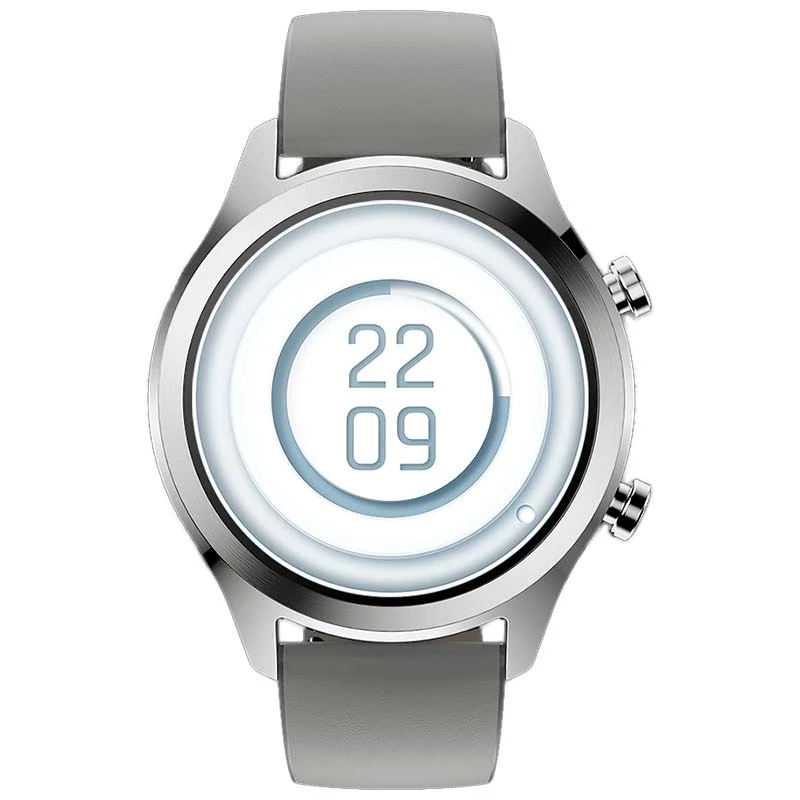 TicWatch C2 Plus Smartwatch Platin NFC GPS AMOLED 1,3 Zoll Wasserdicht 24/7 Aktivitätsverfolgung