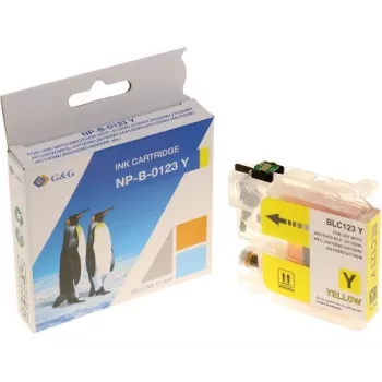 G&G Kompatible Tintenpatrone für Brother LC-123Y Gelb