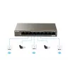 Tenda TEF1109P-8-102W 9-Port Desktop-PoE-Switch mit 8 PoE+-Ports, 102W Budget, 10/100 Mbps