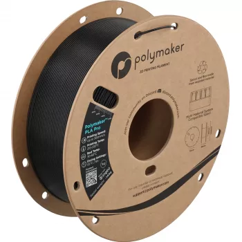 Polymaker PolySonic High Speed PLA Pro 3D-Drucker-Filament, 1,75 mm, 1 kg, Black