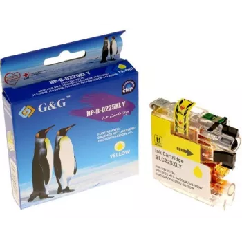 G&G Kompatible Tintenpatrone für Brother LC-225XLY Gelb