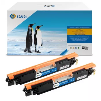 G&G Toner erstzen HP 126A/ CE310AD Canon 729BK 2 Stück