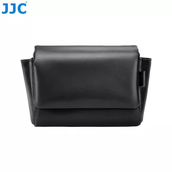 JJC CL-M Schwarze PU-Leder Kameratasche für Fujifilm X100VI, X100V, X-E5 und Canon V1