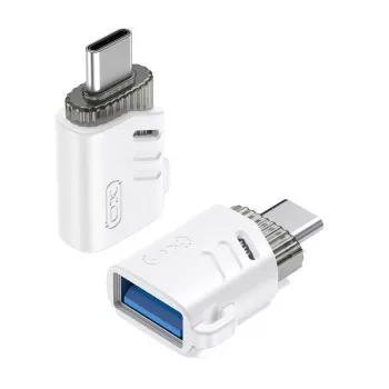 XO NB256B OTG Adapter USB-A Buchse auf USB-C Stecker, Weiß (NB256B)