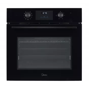 Midea MBO65M80M1-BK Einbau-Elektrobackofen, 70L, Touch-Display, Schwarz