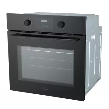 Midea MBO65M80M1-BK Einbau-Elektrobackofen, 70L, Touch-Display, Schwarz