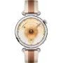 Huawei Watch GT 6 41mm Silbernes Braun Lederarmband Smartwatch