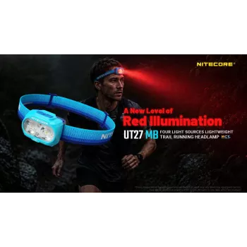 Nitecore UT27 MB 800 Lumen Dual-Beam-Stirnlampe mit rotem Licht