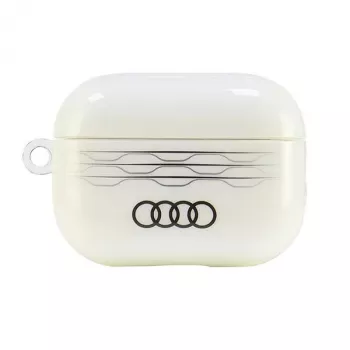 Audi IML Geometric Pattern AirPods Pro 2 Hülle Weiß