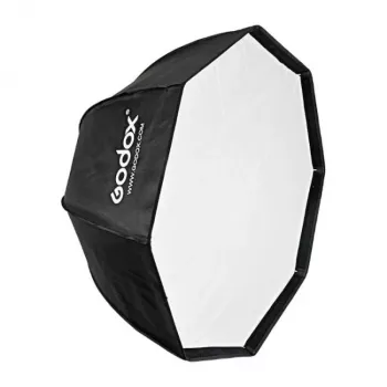 Godox SB-UBW95 95cm oktagonale Schirm-Softbox mit Bowens-Anschluss, silbernem Innenleben, Diffusoren und Tragetasche