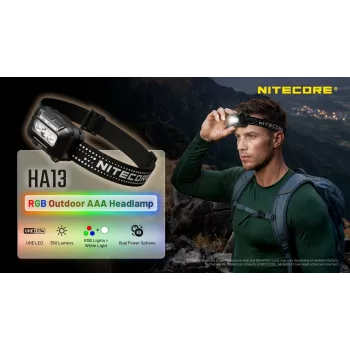 NITECORE HA13 (2026) RGB-Stirnlampe 350lm