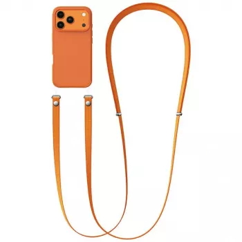 USAMS ZB360 Verstellbares Handy-Band 1,08-2,08 m Orange