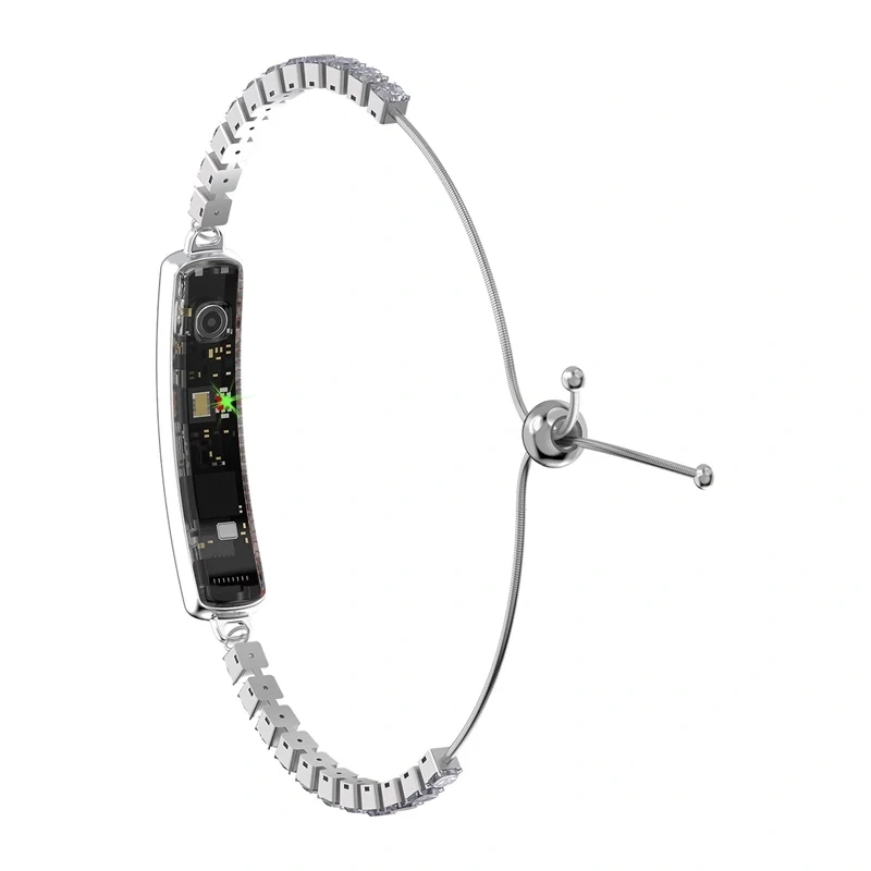 Colmi M06 SV Smartband Silber Fitness-Tracker mit Herzfrequenz, Blutdruck, Blutsauerstoff, IP67 wasserdicht, 0,96 Zoll TFT-Farbdisplay, Bluetooth 4.0, 7-Tage-Akku, kompatibel mit Android & iOS