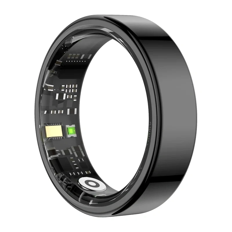 COLMI RING 2 Smart Ring Größe 9 Schwarz - 24/7 Herzfrequenz, SpO2, Temperatur, IP68, 7-Tage-Akku