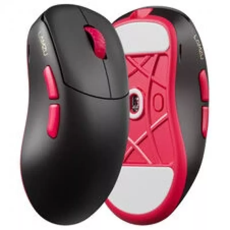 Lamzu Thorn V2 Kabellose Gaming-Maus, 8000Hz - Schwarz/Rot